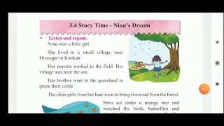 quotStory Time  Nina s Dreamquot lesson 34 class 2 English maharastra board [upl. by Oicul493]