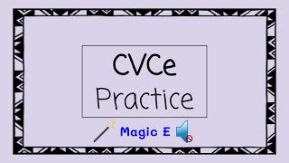 CVCe Practice  4 Minute Phonics [upl. by Nirag526]