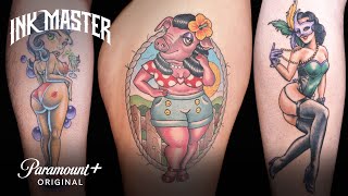 Pinup Tattoos That Went Surprisingly Well 😍 Ink Master [upl. by Sokim]