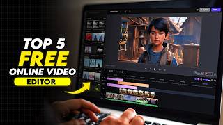 Top 5 FREE Video Editing Software Online with NO Watermark 2024 [upl. by Hahn308]