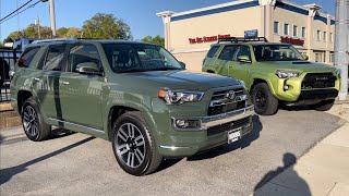 Army Green or Lime Rush Which looks better on the 2022 Toyota 4Runner [upl. by Ahsikit397]