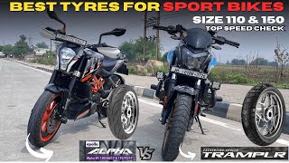 Apollo Tramplr XR vs Apollo Alpha H1 vs Ceat Zoom Best tyre For ktm Yamaha R15v3 R15v4 Dominar400 [upl. by Blen414]