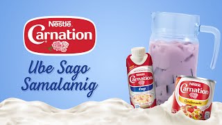 How to Make Ube Sago Samalamig with NESTLÉ® Carnation [upl. by Ahsertal860]