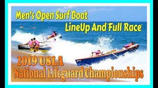 2019 USLA National Lifeguard Championships  Mens Open Surf Boat Final [upl. by Finkelstein]