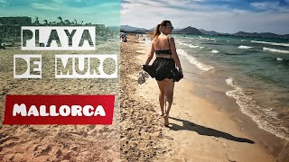 4K 60fps Mallorca Beach walk  Playa de Muro Can Picafort  Spain 2024 GoPro [upl. by Arraek]