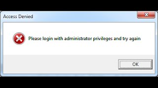 quotPlease log in with administrator privileges and try againquot SOLVED Fix the problem under 2 min [upl. by Hteazile]