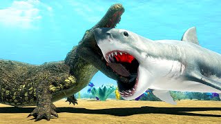 Purussaurus And Machimosaurus Rex Vs Every Unit ARBS  Animal Revolt Battle Simulator [upl. by Bedad598]