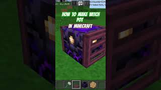 How to make witch pot in minecraft bedrock minecraft [upl. by Schellens]