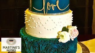 Wedding Cake Decorating  with Fondant Flowers for Your Wedding Cakes  Martines Pastries Lex KY [upl. by Heater978]