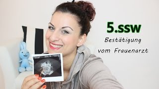 5 SSW  Bestätigung vom Frauenarzt  Babyartikelde [upl. by Tnaryb]