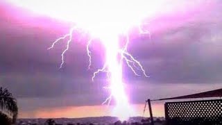 The Best Lightning Strikes Compilation 2018 [upl. by Ahsemal]