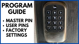 How to program and set the master pin on a Yale Keyless Lock [upl. by Wit547]