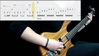 Led Zeppelin  Immigrant Song Bass Cover Play Along Tabs In Video [upl. by Yrelav]