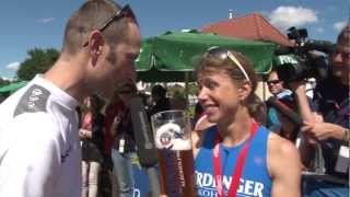 Challenge Roth 2012  Interview Sonja Tajsich  Platz 2 gewonnen [upl. by Clauddetta992]