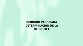 LIMNOLOGÍA DETERMINACIÓN DE CLOROFILA [upl. by Addie]