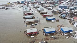 Tragedy in Alaska USA Giant waves storm and flooding flood floods new neiperte [upl. by Ledif421]