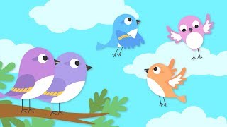 Treetop Family Episode 4  Sparrows Learn to Fly  Cartoon For Children [upl. by Buna861]