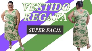 Costura Para Iniciante  Vestido Regata Super Fácil [upl. by Bikales129]