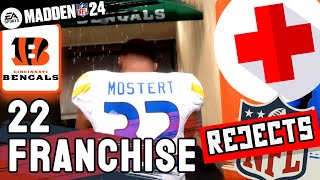 HARDEST MADDEN 24 FRANCHISE  NFL REJECTS RAINY BENGALS BREAK ALL OUR RUNNING BACKS  Ep22 [upl. by Anyd]