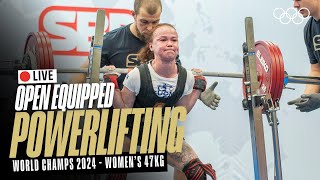 🔴 LIVE Powerlifting  Womens 47kg  World Open Equipped Championships [upl. by Ibur507]