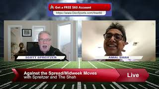 College Football Predictions NFL Picks Best Bets Against the Spread Midweek Line Moves Docs Sports [upl. by Needan]