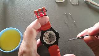 Battery change Casio GShock GRAVITYMASTER GA1000 tutorial video [upl. by Banks]