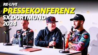 Pressekonferenz 2024 39 ADAC Supercross Dortmund [upl. by Aon]