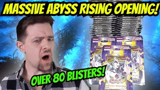 Opening Over 80 Yugioh Abyss Rising BLISTERS [upl. by Aia]