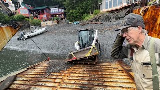 Brand New Bobcat Stuck  Tides Coming  Otto on The Last Frontier in Alaskas Kachemak Bay [upl. by Nosnevets]