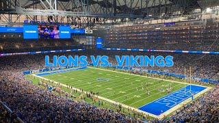 First NFL Game EVER Detroit Lions vs Minnesota Vikings  Week 18 [upl. by Nomde]