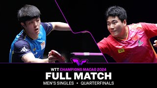 FULL MATCH  Dang Qiu vs Liang Jingkun  MS QF  WTTMacao 2024 [upl. by Wedurn]