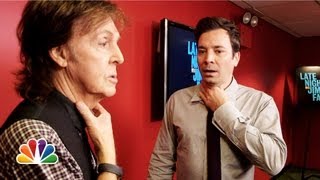 Jimmy Fallon and Paul McCartney Switch Accents Late Night with Jimmy Fallon [upl. by Elbertine]