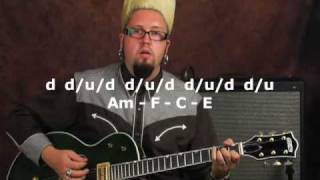 Rockabilly guitar cool rhythm gallop lesson on Gretsch electric with slapback delay reverb [upl. by Yeaton]