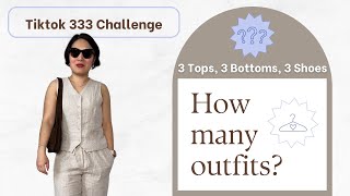 Taking on TikToks 333 Challenge to Create Chic Summer Handmade Outfits [upl. by Nanyk]