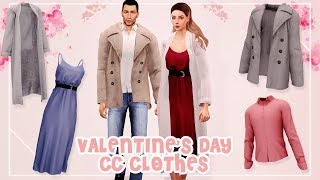 😍 Valentines Day CC Clothes The Sims 4  Timelapse  CC Links 😍 [upl. by Geffner]