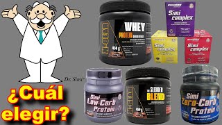 ¿Cuál es la mejor proteína del Dr Simi Simicomplex Low o Zero Carb Whey protein Slender Blend [upl. by Elvyn876]