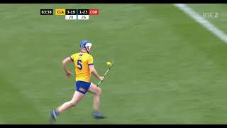 MARAUDING DIARMUID RYAN RUN  POINT  CLARE V CORK  2024 ALL IRELAND HURLING FINAL [upl. by Honna]