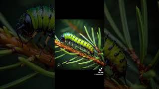 Balsam fir sawfly youtube insects foryou animals natureinsects spider youtubeshorts [upl. by Eiuqnom]