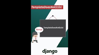 Django TemplateDoesNotExist Error  SOLVED  Python Web Development [upl. by Had]