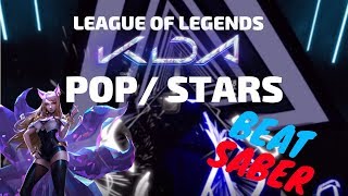 beat saber KDA  POPSTARS ft Madison Beer GIDLE Jaira Burns expert [upl. by Hammerskjold81]