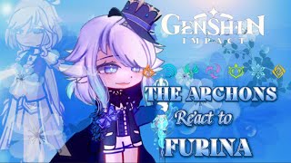 The seven Archons react to FurinaGenshin impact Fontaine [upl. by Arissa]