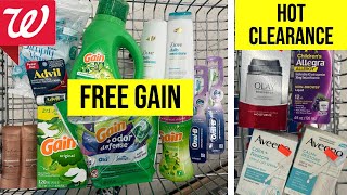 Walgreens FREE GAIN  MORE CLEARANCE FREEBIES RUN [upl. by Goldarina]