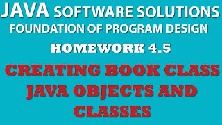 45 Java Creating Book Class Java OOP Objects Classes Setters Getters [upl. by Marolda]