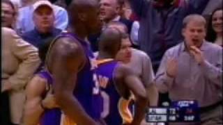 Shaq dunks on Ak47 and gets ejected [upl. by Ainolloppa]