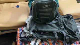 Unboxing TRAWOC WILDWING 95L GRAY  Best Rucksack Bag for Travelling travel travelbag trending [upl. by Aneehsak]