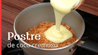 Postre de coco súper cremoso ¡perfecto para la cena de Año Nuevo [upl. by Llehsyar]