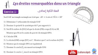 Droites remarquables dans un triangle [upl. by Anjanette410]