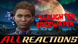 Outer Worlds  ALL Companions Reactions to Sophias Dialogue Edgewater Deserters [upl. by Eatnhoj]