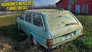 First Wash in 20 Years ABANDONED Barn Find Mercedes 300TD  Car Detailing Restoration [upl. by Jarrow]