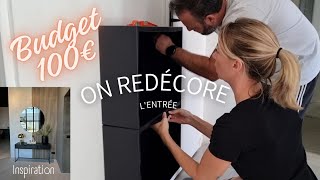 On refait notre entrée pour MOINS de 100€  DIY Ikea et récup [upl. by Iphigeniah]